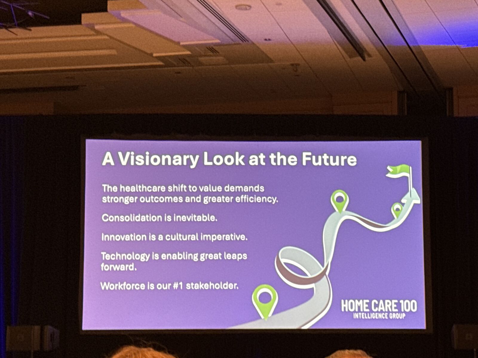 Keynote slide: A Visionary Look at the Future